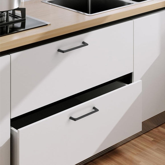 Black Zinc Kitchen Cabinet Handles Drawer Bar Handle Pull 96mm - RnR Galore
