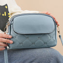 Blue Chic Quilted Crossbody Bag - Multi - Compartment PU Leather Shoulder Purse - RnR Galore