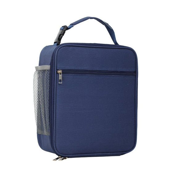 Blue Insulated Lunch Bag with Shoulder Strap - Portable & Large Capacity Thermal Bento Tote - RnR Galore