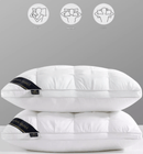 Blue Luxury Adjustable Bed Pillow Set (2 - Pack) - Hotel Quality Down Alternative for Ultimate Neck Support & Comfort - RnR Galore