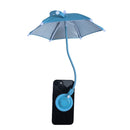 Blue Magnetic Phone Umbrella Sun Shade - Clear Outdoor Screen Visor, Anti - Glare Mini Parasol for iPhone - RnR Galore