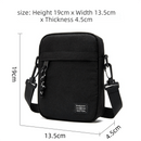 Blue Mini Streetwear Oxford Cloth Crossbody Bag - Ultra - Light (200g) Fashion Sling Pack, Fits 8 - inch Tablet - RnR Galore