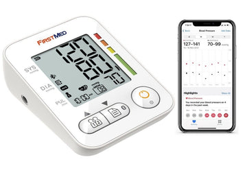 Bluetooth Blood Pressure Monitor, Large Cuff 22 - 42cm, Digital, Smartphone Compatible - RnR Galore