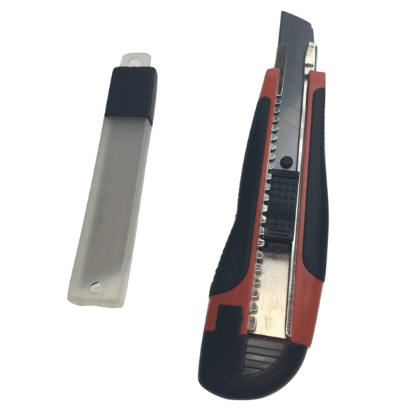 BOX CUTTER & BLADES Knife Retractable Blade Snap Off Razor 18mm Durable Opener - RnR Galore