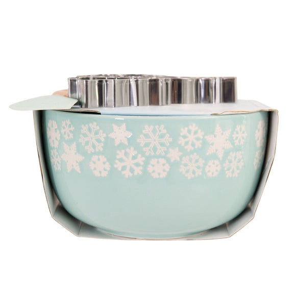 Bread and Butter Electroplate Icy Snowflake Mini Mix Bowl Set - RnR Galore