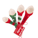 Bread and Butter Gnome Measuring Spoons - 4 Pack - Green/ Red/ White - RnR Galore