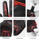 Breathable Mesh Motorcycle Gloves Touchscreen with TPR Palm Pad Hard Knuckle - Red - Medium - RnR Galore