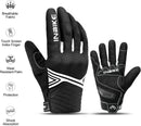 Breathable Mesh Motorcycle Gloves Touchscreen with TPR Palm Pad Hard Knuckle - White - XLarge - RnR Galore