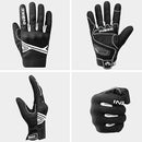 Breathable Mesh Motorcycle Gloves Touchscreen with TPR Palm Pad Hard Knuckle - White - XLarge - RnR Galore