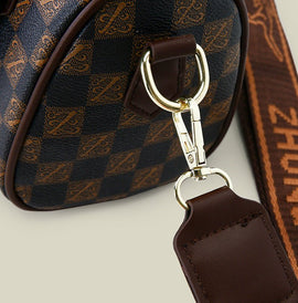 Brown leopard print Stylish PU Leather Boston Bag - Elegant Retro Single Shoulder Crossbody Handbag for Women - RnR Galore