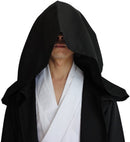 Brown Shadow Wanderer Hooded Cape - Premium Velvet Robe for Jedi, Wizard & Medieval Cosplay - RnR Galore
