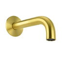 Brushed Gold 150mm Round Curve Faucet Outlet Bathroom Tub Water Filler Spout Set - RnR Galore
