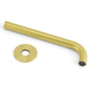 Brushed Gold Round 250mm Spout For Bathroom Tub Wall Mounted Water Filler Outlet - RnR Galore