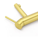 Brushed Gold Round Bathroom Basin Mixer Laundry Vanity Sink Faucet Lever Tapware - RnR Galore