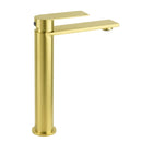 Brushed Gold Stainless Steel Tall Basin Mixer Vanity Sink Faucet Laundry Spout - RnR Galore