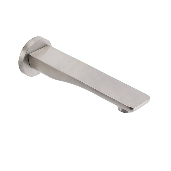 Brushed Nickel Round Bathtub Bubble Outlet Wall Mounted Spout Stainless Steel - RnR Galore
