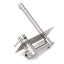 Brushed Nickel Round Wall Mounted Basin Vanity Mixer Bathtub Straight Spout Tap - RnR Galore