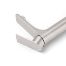 Brushed Nickel Rounded Edge Tall Basin Mixer Kitchen Vanity Faucet Tap Spout Set - RnR Galore