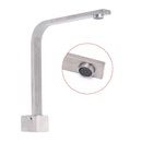 Brushed Nickel Square Spout Gooseneck Arm High Rise Bathtub Filler Water Outlet - RnR Galore