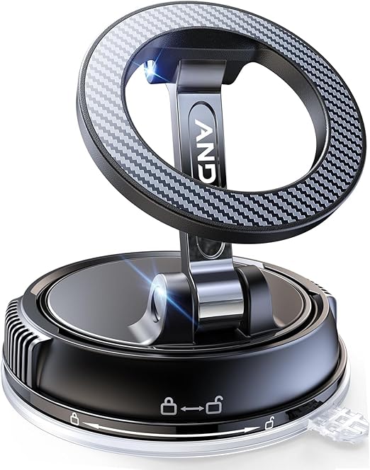 Car Phone Holder for [78+LBS Strongest Suction & 2400gf Magnetic] 360° Adjustable Car Phone Mount - Car Phone Holder - RnR Galore