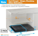 CARLA HOME 2 Pack Pull Out Cabinet Organizer Expandable for Cabinets with Adjustable Slide Out Shelves and Easy Installation (Black) - RnR Galore
