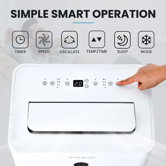 CARSON 3.5kW Portable Air Conditioner, with Dehumidifier Mode & Fan Cooler - RnR Galore