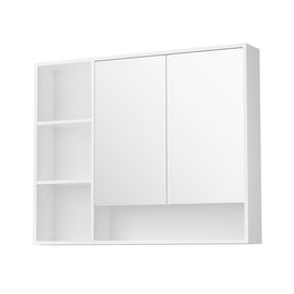 Cefito Bathroom Mirror Cabinet 100CM Vanity Medicine Wall Mounted Storage White - RnR Galore