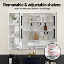 Cefito Bathroom Mirror Cabinet 100CM Vanity Medicine Wall Mounted Storage White - RnR Galore