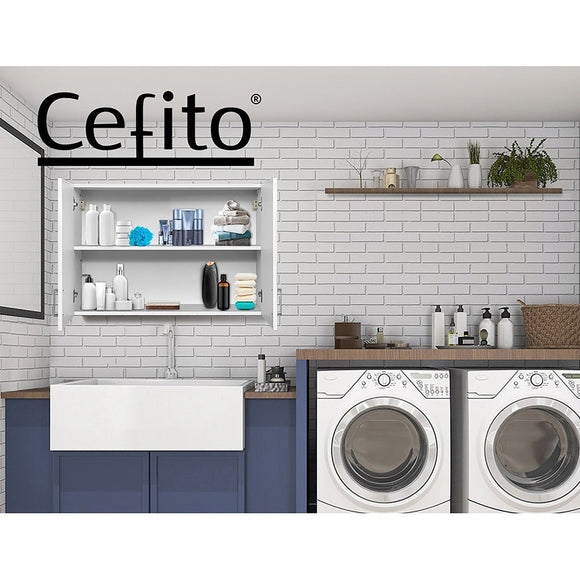 Cefito Bathroom Storage Cabinets 900mm Wall Mounted Medicine Cabinet Cupboard - RnR Galore