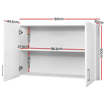 Cefito Bathroom Storage Cabinets 900mm Wall Mounted Medicine Cabinet Cupboard - RnR Galore
