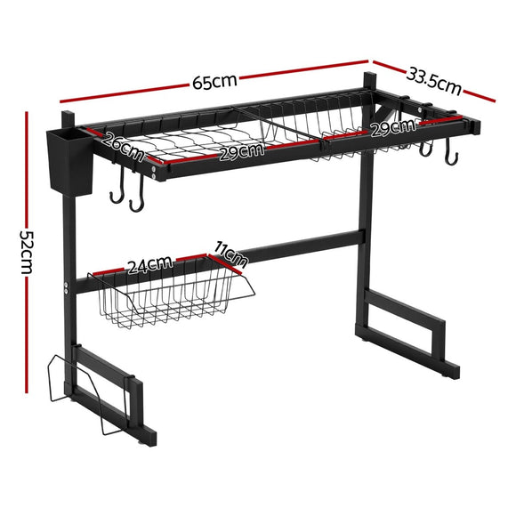Cefito Dish Drying Rack for Kitchen Storage Organisation Kitchen Sink Organiser Dish Drainer - RnR Galore