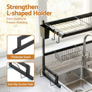 Cefito Dish Drying Rack for Kitchen Storage Organisation Kitchen Sink Organiser Dish Drainer - RnR Galore