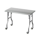 Cefito Stainless Steel Kitchen Benches Work Bench Wheels 122X61CM 430 - RnR Galore