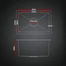 Cefito Stainless Steel Sink 30x45CM With Pull Out Mixer Tap Kitchen Basin Single Bowl Black - RnR Galore