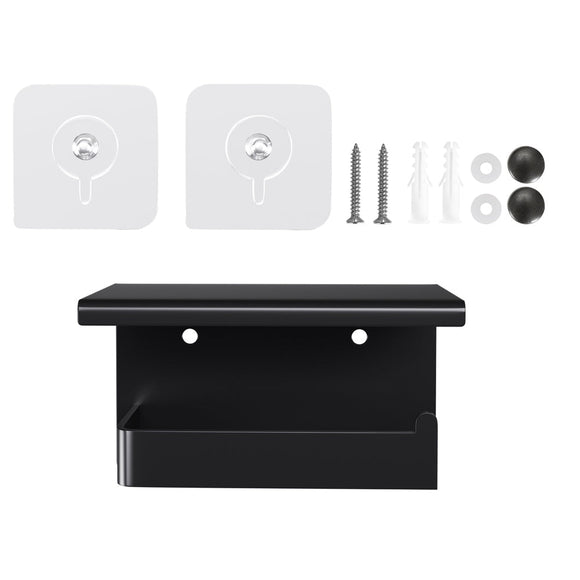 Cefito Toilet Paper Roll Holder w/ Storage Shelf - RnR Galore