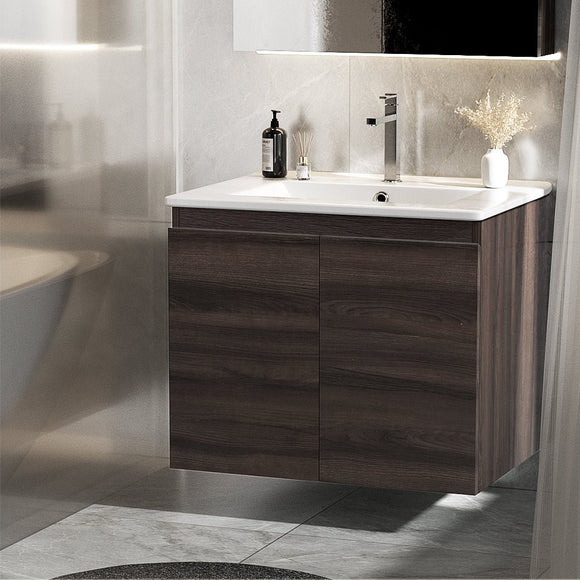 Cefito Vanity Unit 600mm with Basin Walnut - RnR Galore