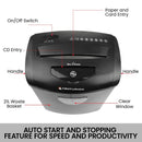 Centurion 21L Cross - Cut Office Shredder 10 - Sheet Paper, CD & Credit Card Security - RnR Galore