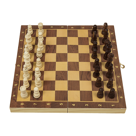 Chess Board Games Folding Large Chess Wooden Chessboard Set Wood Toy Gift - RnR Galore