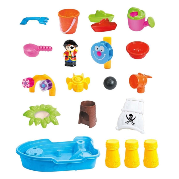 Children's Pirate Theme Ship Sand & Water Table for Creative Play - RnR Galore