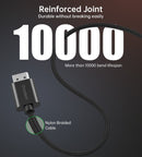 CHOETECH XDH01 4K 60Hz DisplayPort Male to HDMI Male Braided Cable 2M - RnR Galore