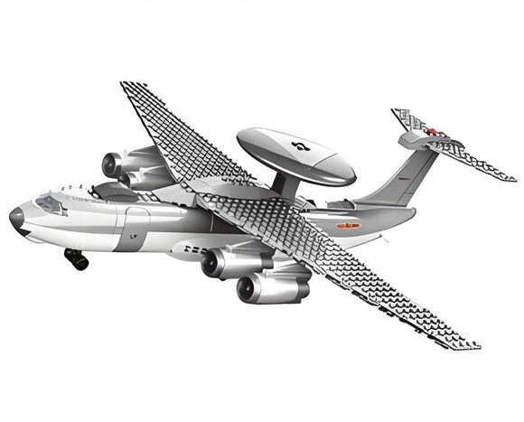 Christmas gift KJ2000 Airborne Early Warning Aircraft Building Blocks Set, 199 Pieces Military Model Kit for Kids Aged 6+ & Enthusiasts（KJ2000 early warning aircraft） - RnR Galore