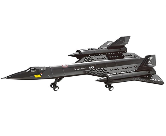 Christmas gift SR - 71 Blackbird Reconnaissance Aircraft Building Blocks Set, 183 Pieces Military Model Kit for Kids Aged 6+ & Enthusiasts（SQ71 reconnaissance plane） - RnR Galore