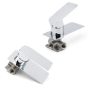 Chrome Square Lever Handle Shower Mixer Hot Cold Water Valve Watermark Standard - RnR Galore