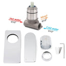 Chrome Square Lever Handle Shower Mixer Hot Cold Water Valve Watermark Standard - RnR Galore
