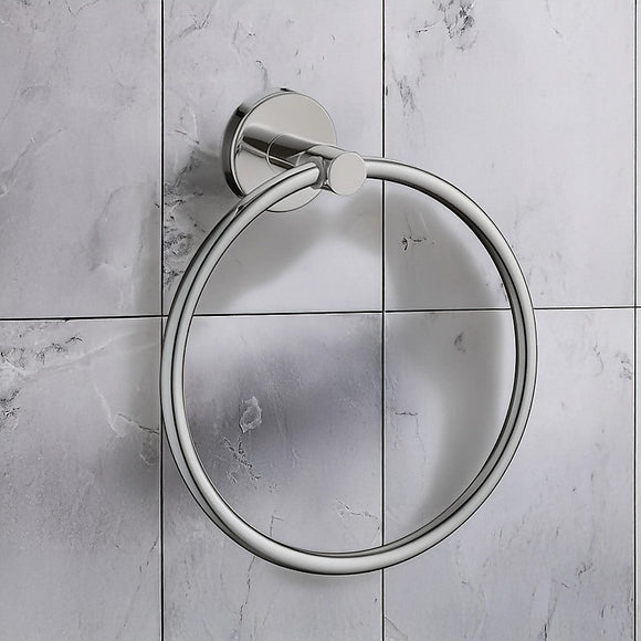 Classic Chrome Towel Bar Rail Ring Bathroom - RnR Galore
