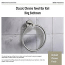 Classic Chrome Towel Bar Rail Ring Bathroom - RnR Galore