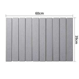 Collapsible Diatom Mud Bath Mat - Quick Dry, Non - Slip, Odor - Free Absorbent Pad(light grey) - RnR Galore