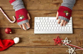 Color - Block Bird Embroidered Fingerless Knit Gloves – Warm, Flexible, Perfect for Daily Autumn/Winter Use, 8.5×22cm Stylish Practical Commute Hand - Warming Essential(red) - RnR Galore