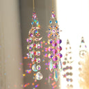 Colorful Dazzling Celestial Crystal Suncatcher - Star Shape Rainbow Maker Window Hanging Ornament - RnR Galore