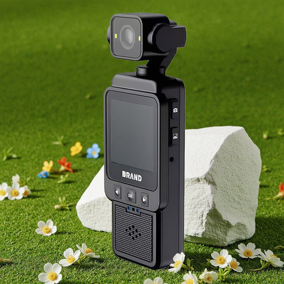 Compact Body Camera with 180° Rotatable Lens, Night Vision, WiFi & Built - in Fill Lights(black+128G) - RnR Galore